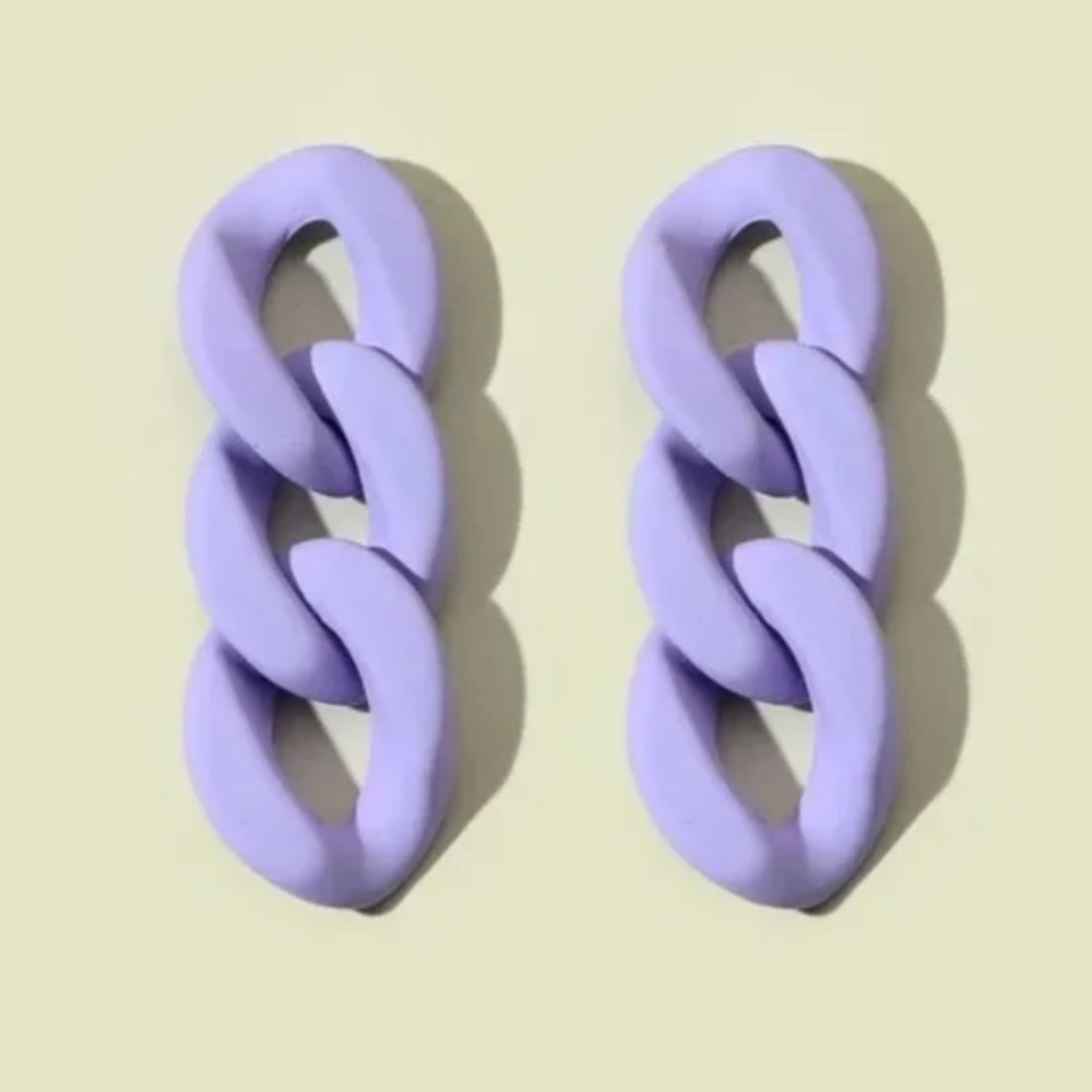 ✨ FREE Chain Link Boho Peasant Modern Art Deco Minimal Hipster Hippie Earrings
